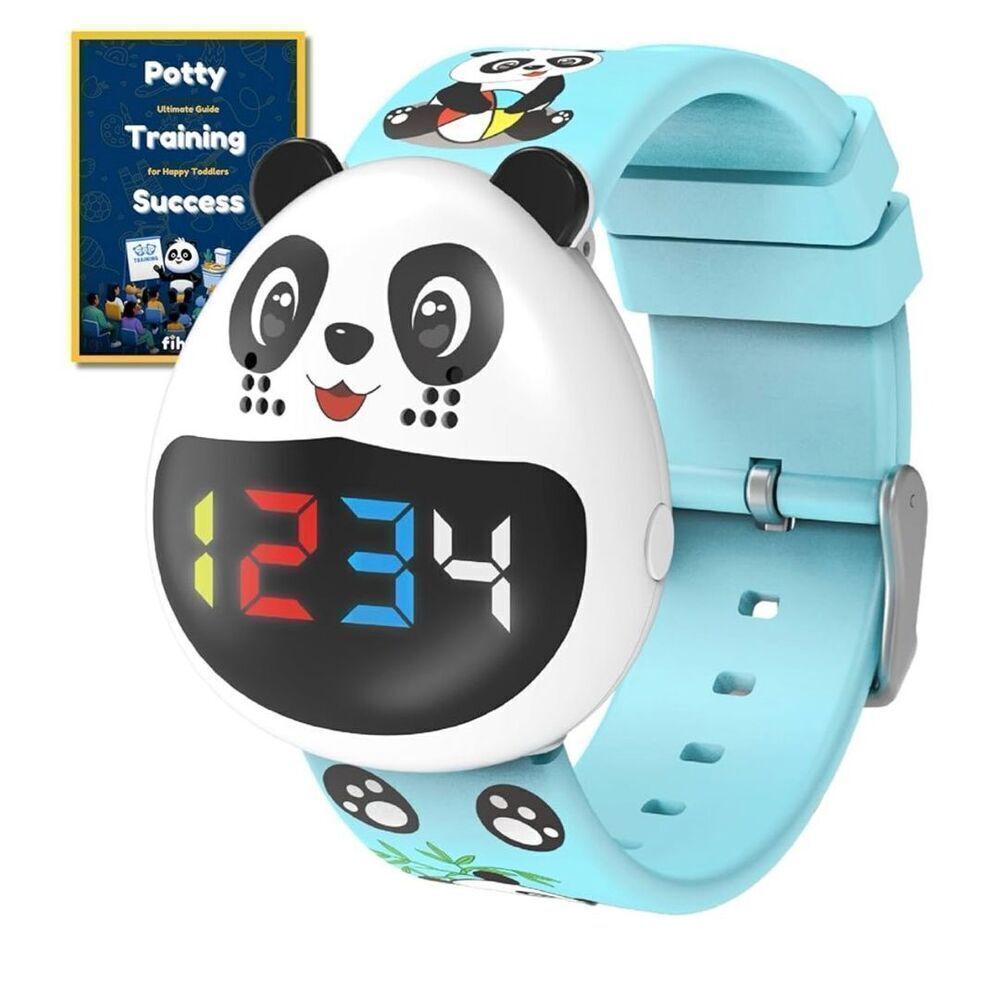 Panda Potty Training Watch for Toddler Boys & Girls‎ Alarms Music Lights NEW